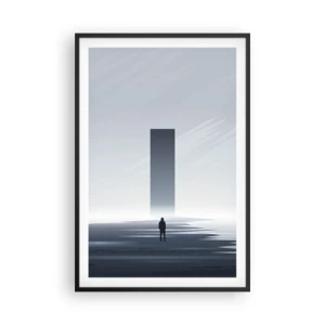 Póster en marco negro - ¿Oportunidad o amenaza? - 61x91 cm