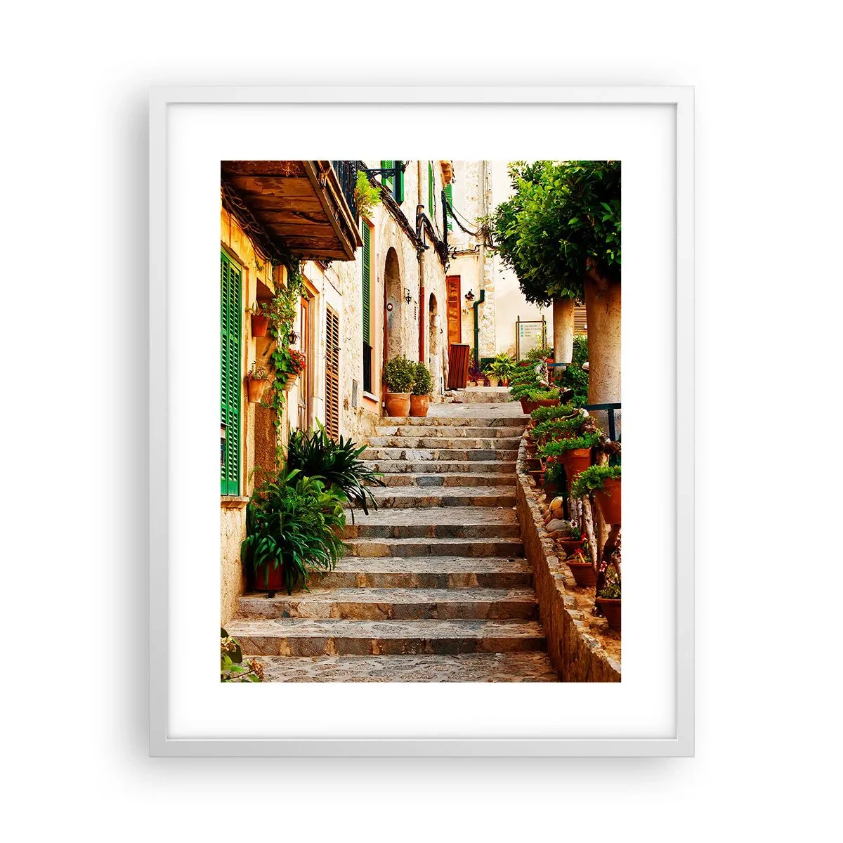 Póster en marco blanco - La magia de unas vacaciones en España - 40x50 cm