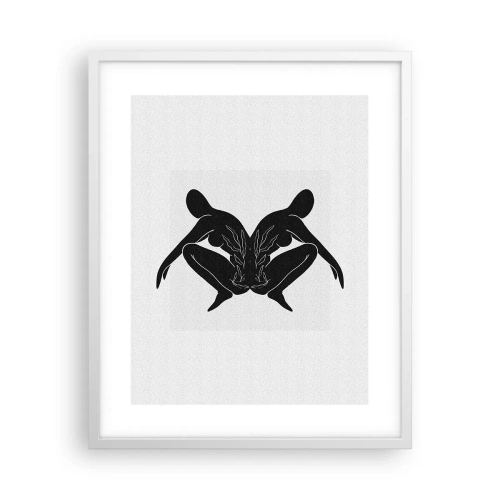 Póster en marco blanco - Un alma compartida - 40x50 cm