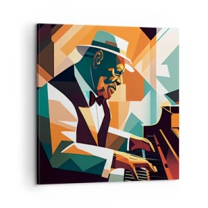 Cuadro sobre lienzo - Impresión de Imagen - Todo ese jazz que llevas dentro - 60x60 cm