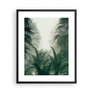 Póster en marco negro - Misterio tropical - 40x50 cm