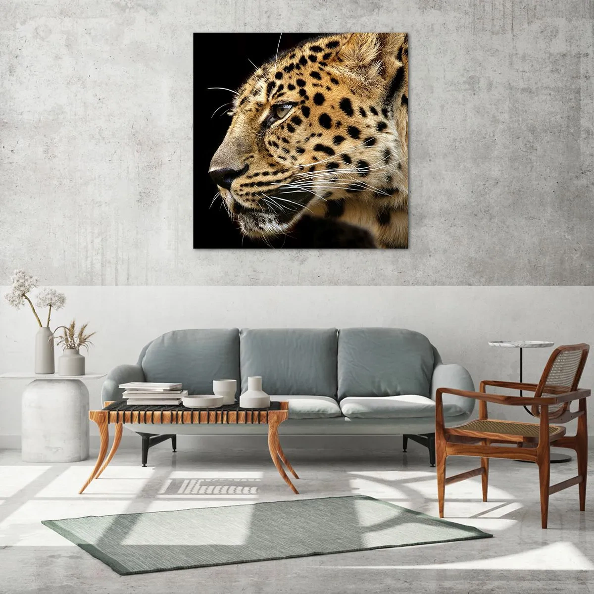 Cuadro sobre vidrio - Impresiones sobre Vidrio - Tranquilo, concentrado, preparado - 70x70 cm