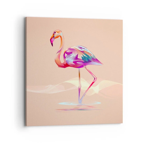 Cuadro sobre lienzo - Impresión de Imagen - Pájaro de las buenas emociones - 70x70 cm