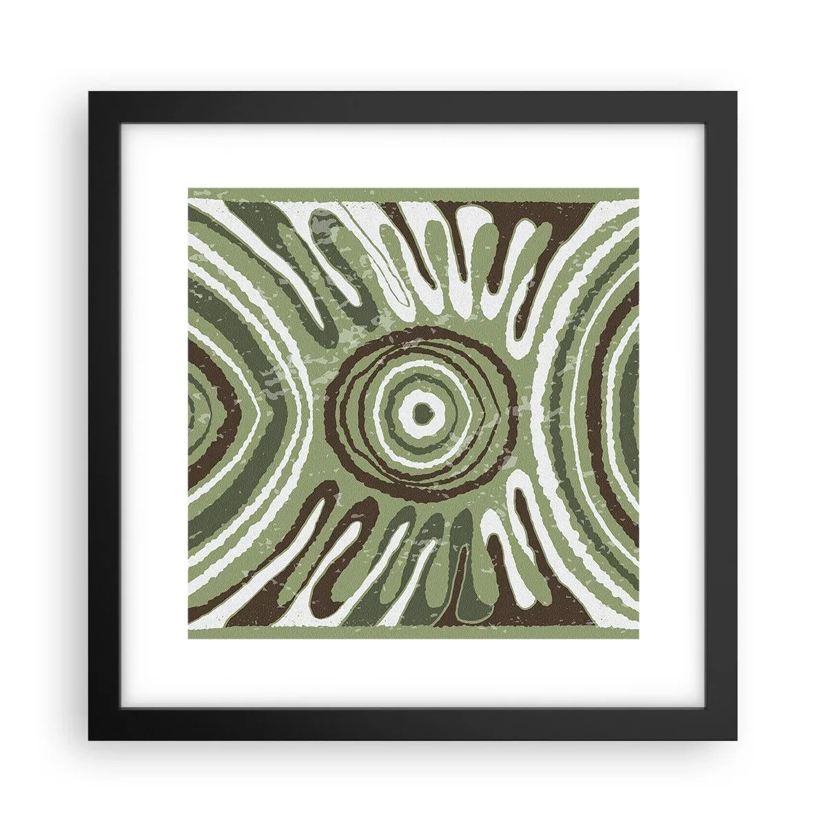 Póster en marco negro - Explosión de emociones - 30x30 cm