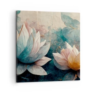 Cuadro sobre lienzo - Impresión de Imagen - Estrellas de lago - 50x50 cm