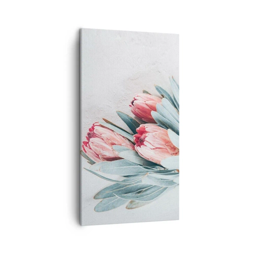 Cuadro sobre lienzo - Impresión de Imagen - Avergonzada de su propia belleza - 45x80 cm