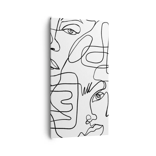 Cuadro sobre lienzo - Impresión de Imagen - Entre emociones enredadas - 65x120 cm