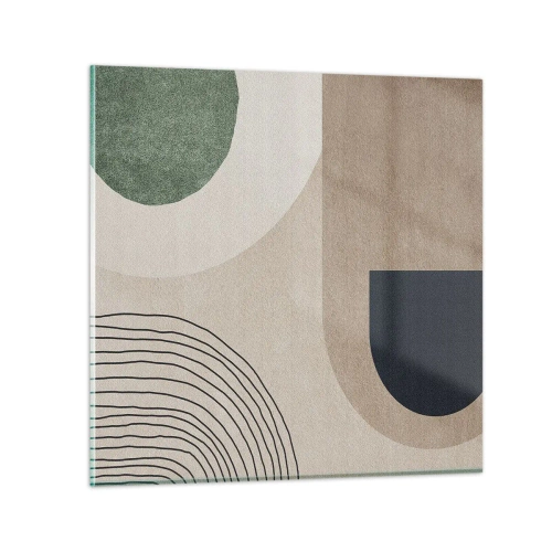 Cuadro sobre vidrio - Impresiones sobre Vidrio - La delicadeza de un óvalo - 30x30 cm