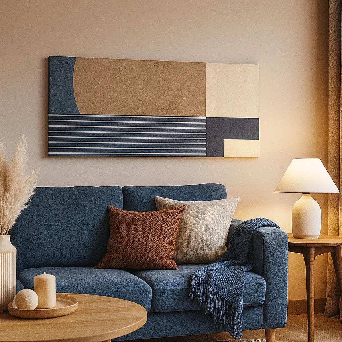 Cuadro sobre lienzo - Impresión de Imagen - Composición de sencillez y redondez - 30x30 cm