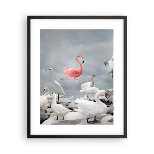 Póster en marco negro - ¿De dónde vengo? - 40x50 cm