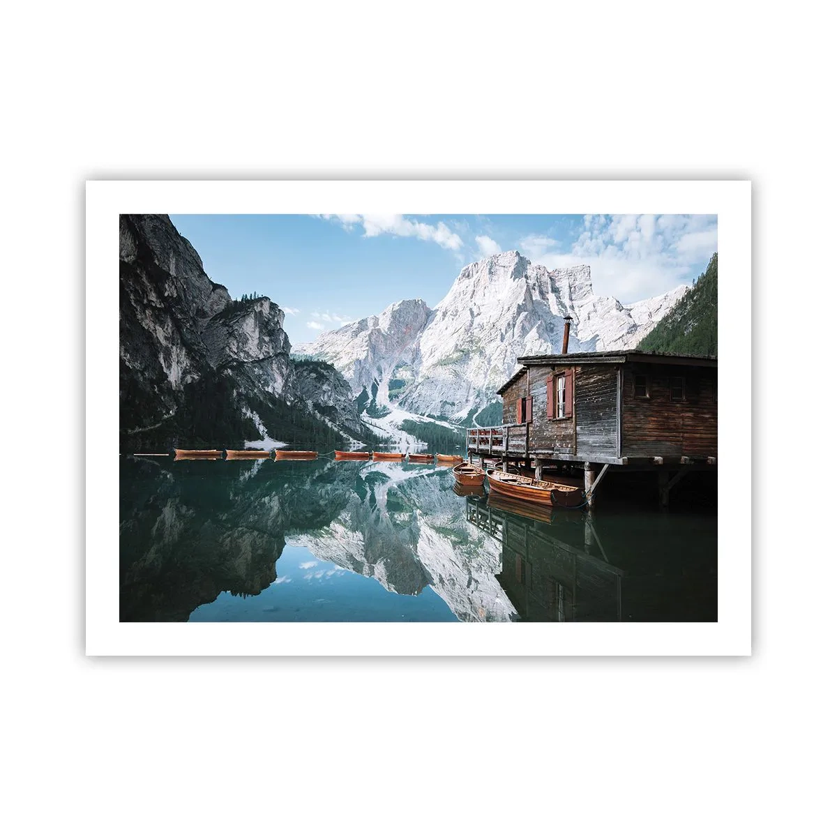 Póster - Una mañana cristalina de montaña - 70x50 cm