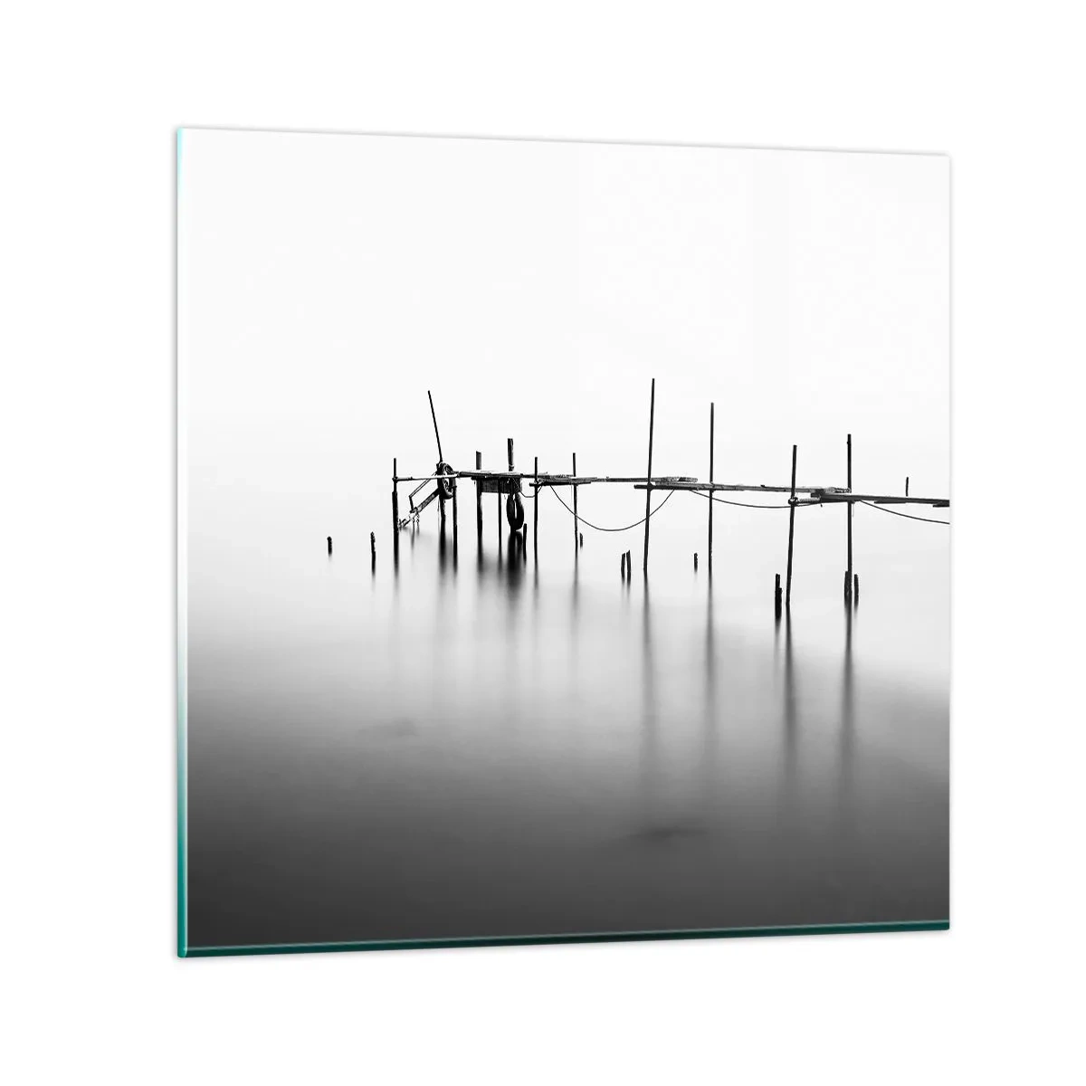 Cuadro sobre vidrio - Impresiones sobre Vidrio - ¿Y si no hay mundo? - 70x70 cm