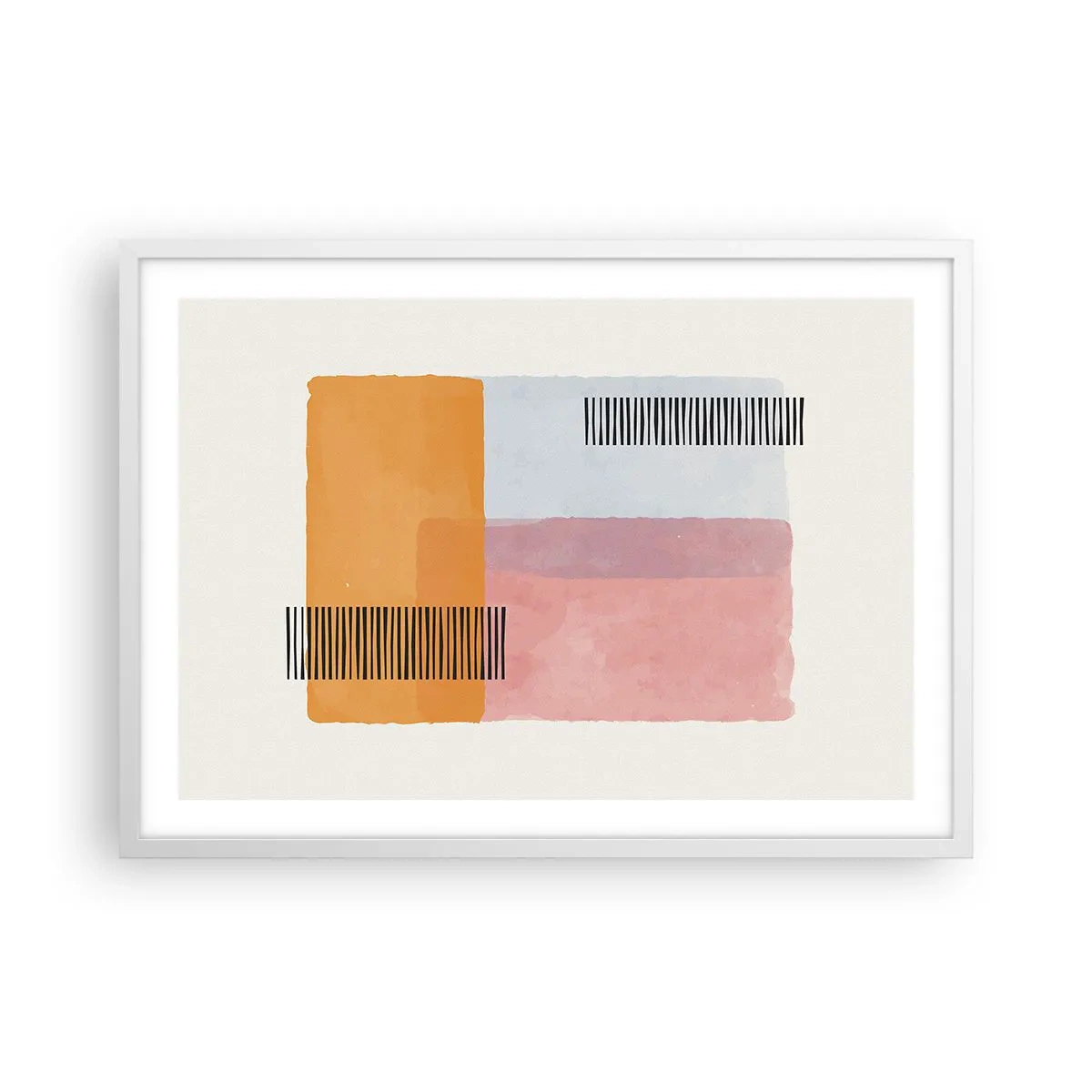 Póster en marco blanco - La rectitud - 70x50 cm