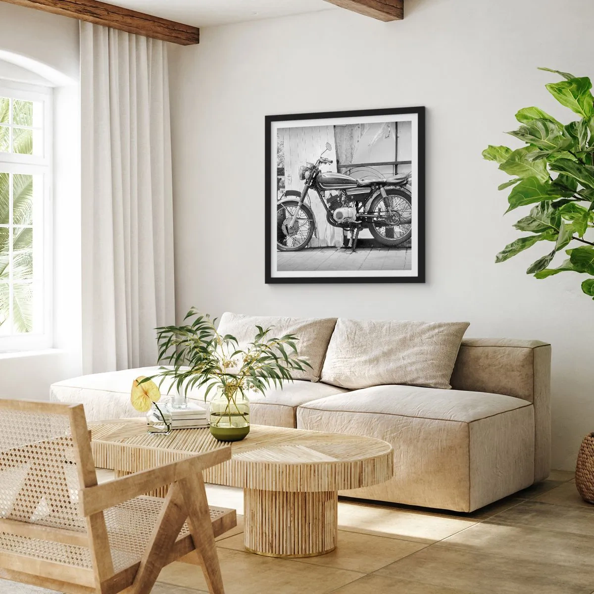 Póster en marco negro - Los clásicos por encima de todo - 50x50 cm