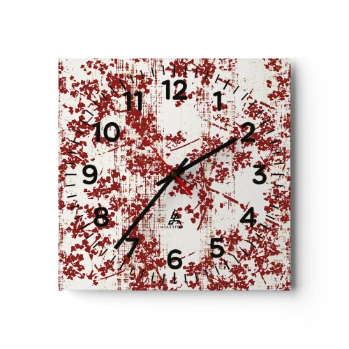 Reloj de pared - Reloj de vidrio - Como un viejo percal - 40x40 cm