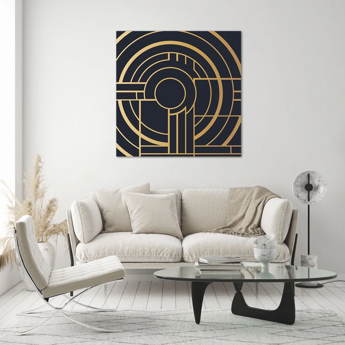 Cuadro sobre vidrio - Impresiones sobre Vidrio - Giro de los elementos - 40x40 cm