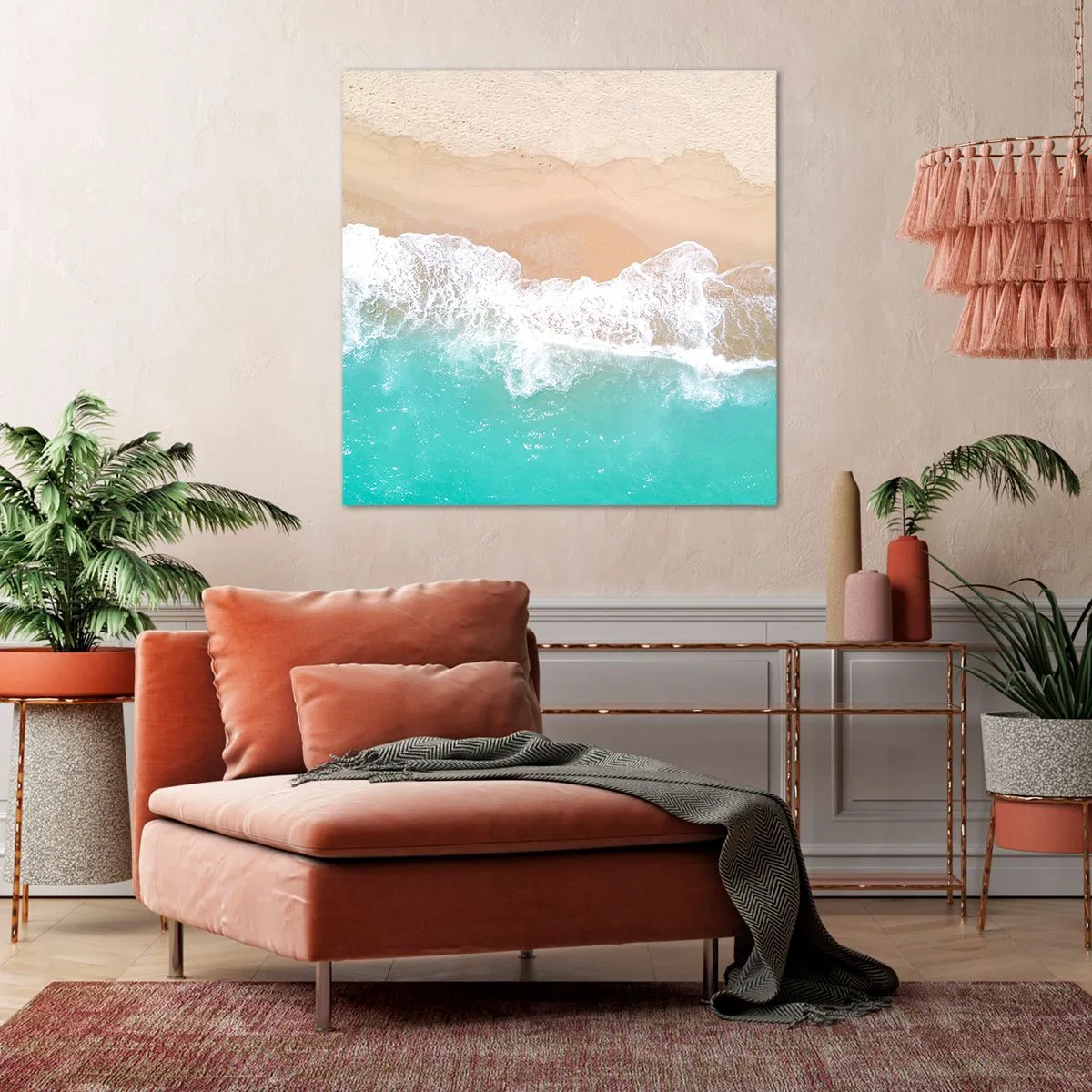 Cuadro sobre lienzo - Impresión de Imagen - Un toque acariciador - 70x70 cm