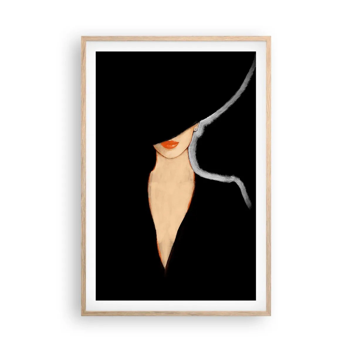 Póster en marco roble claro - Elegancia y estilo - 61x91 cm