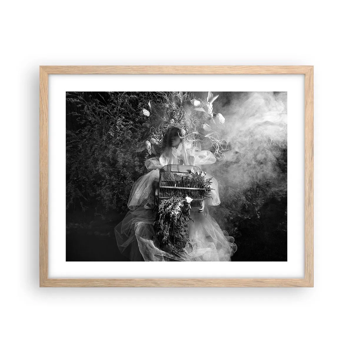 Póster en marco roble claro - La madre misma - La naturaleza - 50x40 cm