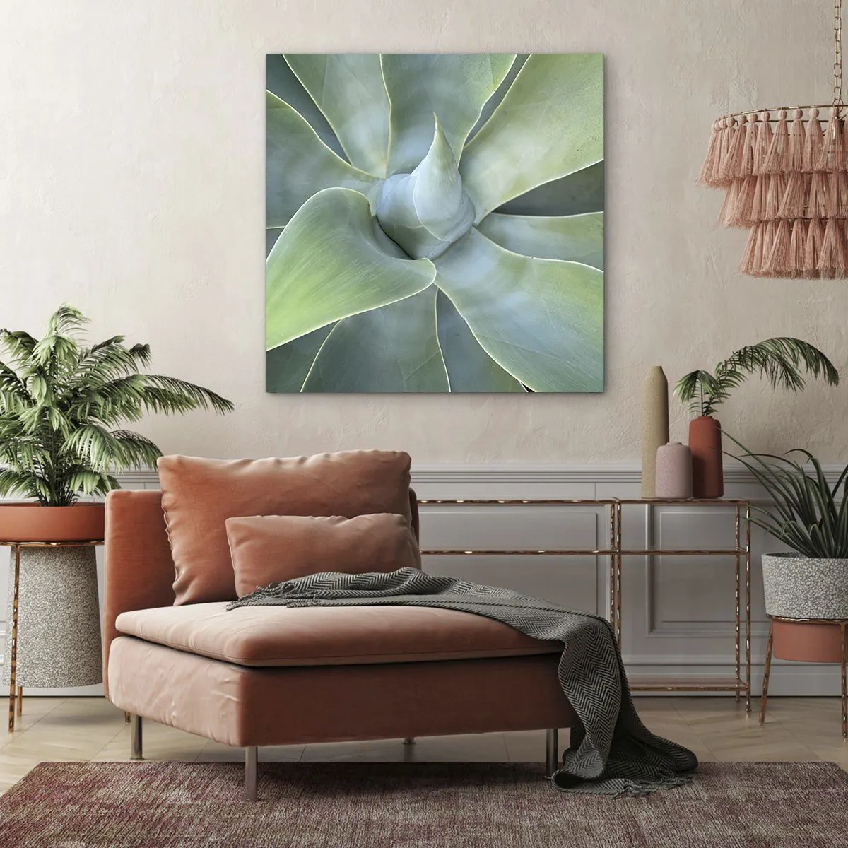 Cuadro sobre lienzo - Impresión de Imagen - El nacimiento del verde - 60x60 cm