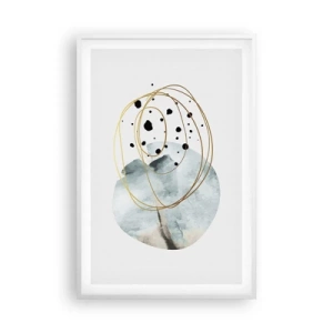 Póster en marco blanco - El concepto del espacio - 61x91 cm