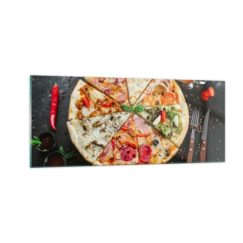 Cuadro sobre vidrio - Impresiones sobre Vidrio - Una gama de gustos - 100x40 cm