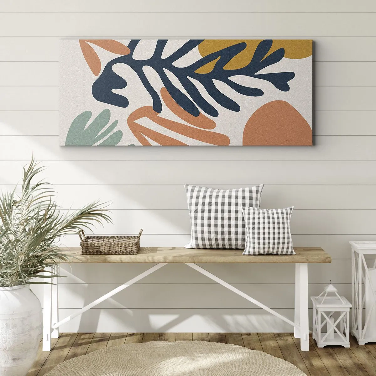 Cuadro sobre lienzo - Impresión de Imagen - Mares de coral - 100x40 cm
