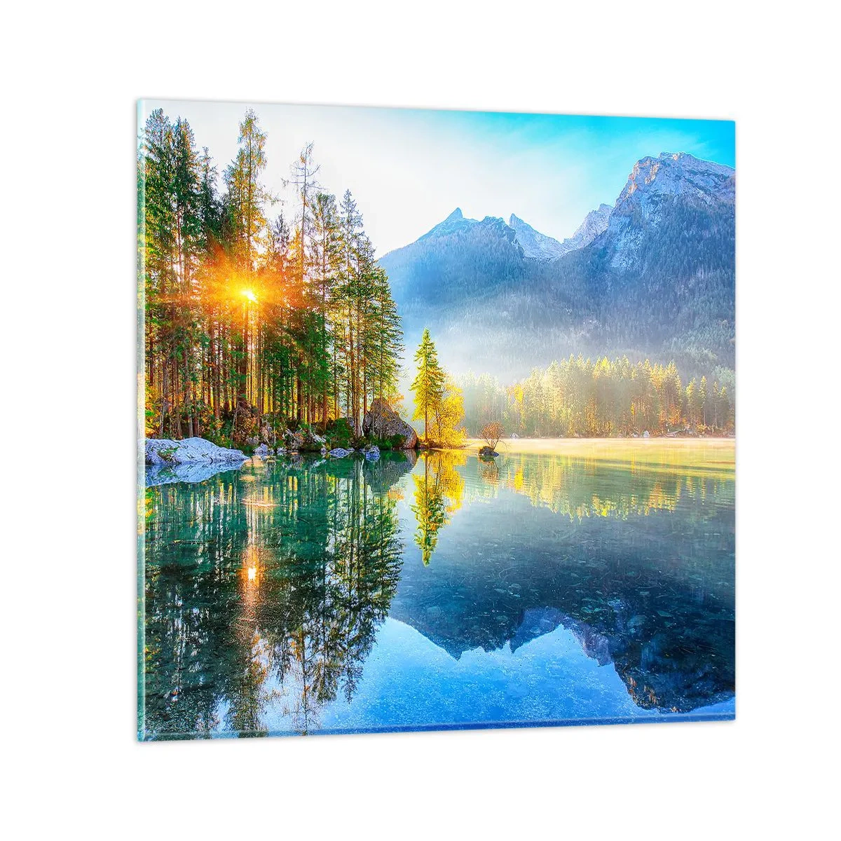 Cuadro sobre vidrio - Impresiones sobre Vidrio - Majestuosidad y dulzura - 40x40 cm