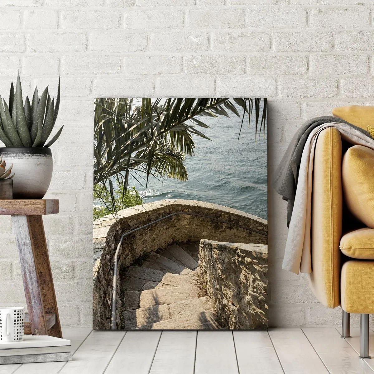 Cuadro sobre lienzo - Impresión de Imagen - Bajo el sol de Italia - 70x100 cm