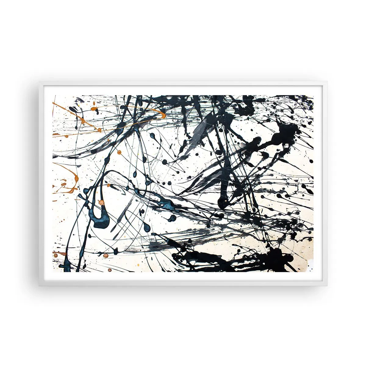 Póster en marco blanco - ¿Con o sin sentido? - 100x70 cm