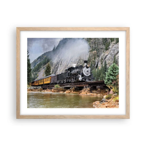 Póster en marco roble claro - ¿Adónde me llevas? - 50x40 cm