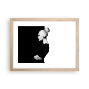 Póster en marco roble claro - Simplemente femenina - 40x30 cm