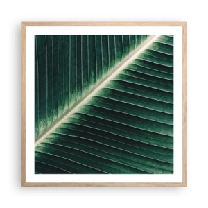 Póster en marco roble claro - El ritmo de la naturaleza - 60x60 cm