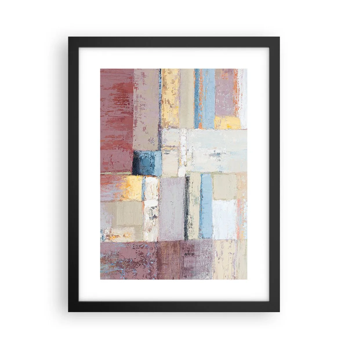 Póster en marco negro - La tranquilidad de la geometría - 30x40 cm