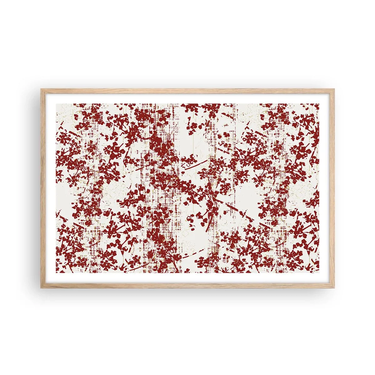 Póster en marco roble claro - Como un viejo percal - 91x61 cm