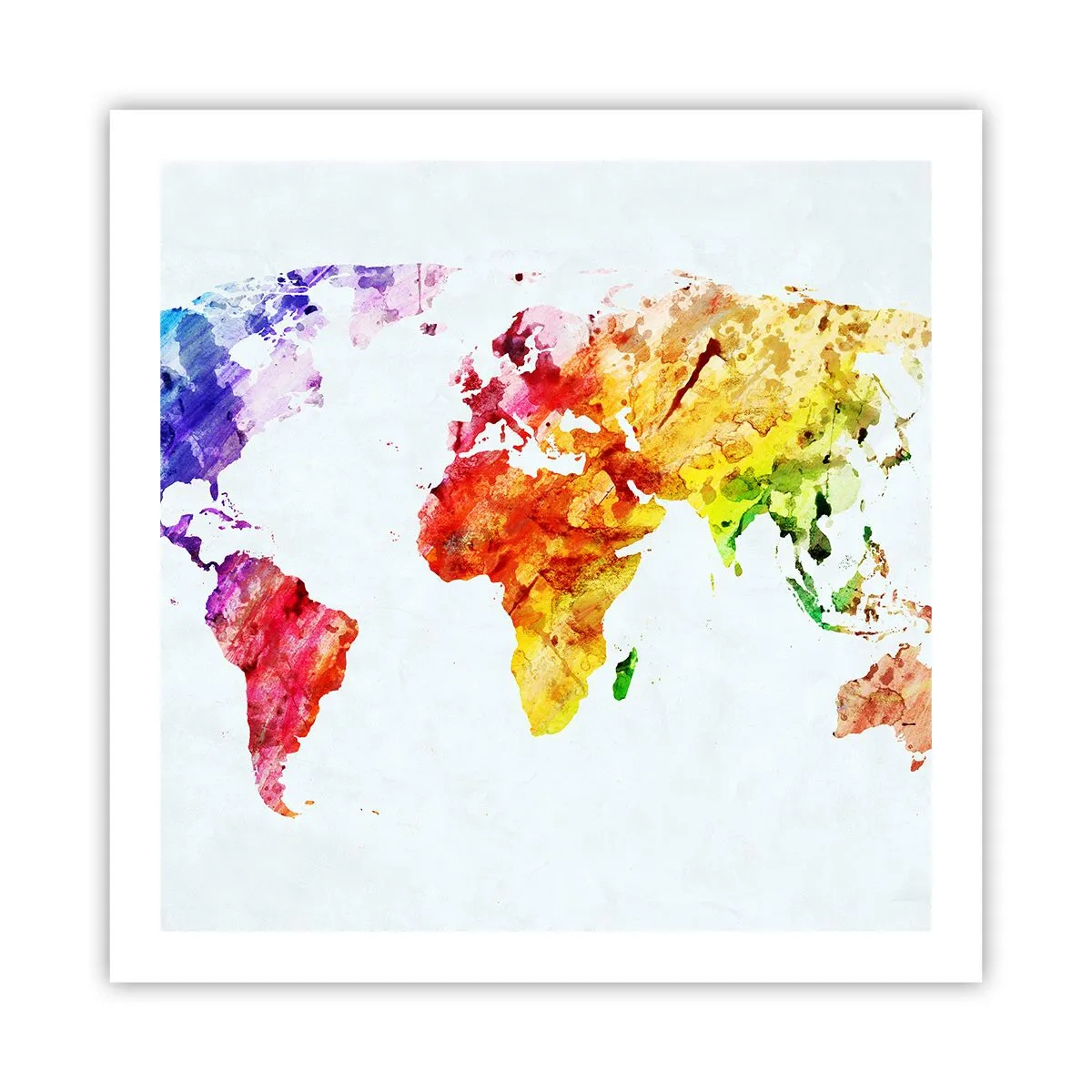 Póster - Todos los colores del mundo - 60x60 cm
