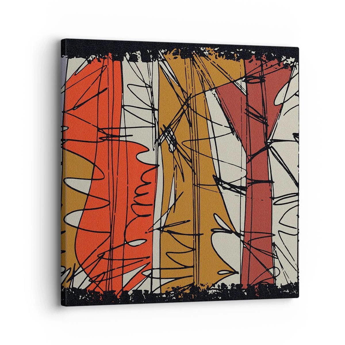 Cuadro sobre lienzo - Impresión de Imagen - Composición espontánea - 30x30 cm