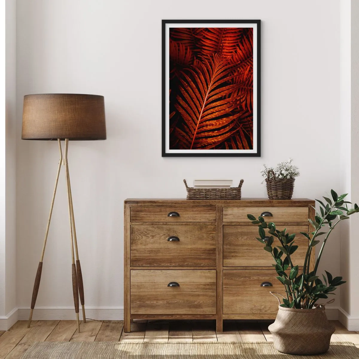 Póster en marco negro - Las brasas de la vida - 61x91 cm