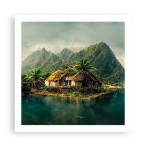 Póster - Paraíso tropical - 60x60 cm