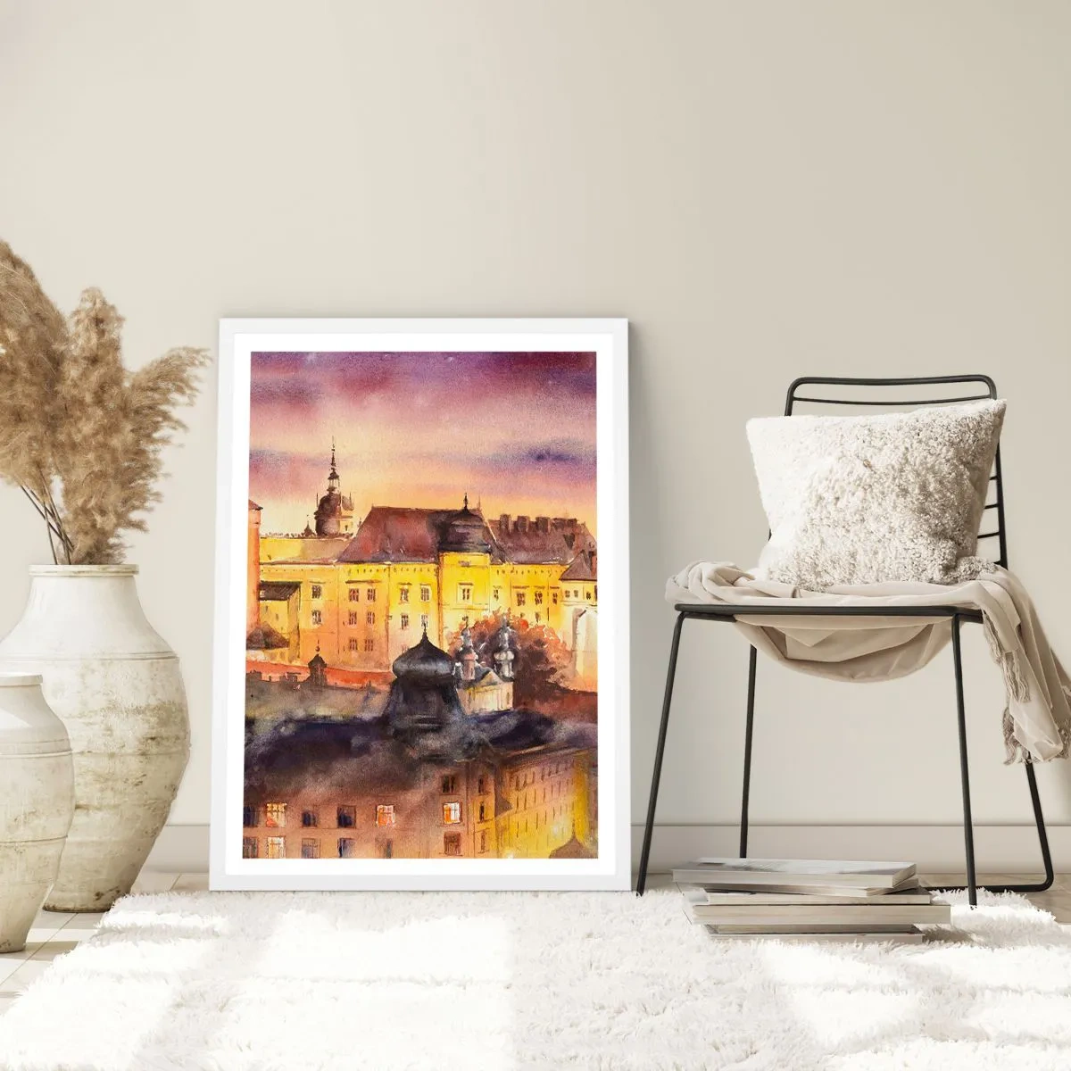 Póster en marco blanco - Una historia y un cuento - 50x70 cm