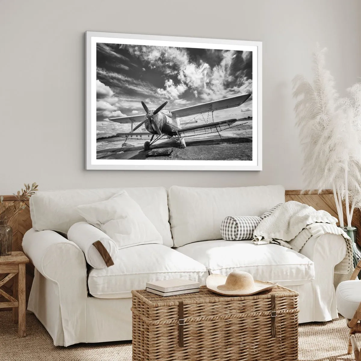 Póster en marco blanco - No puedo esperar - 70x50 cm