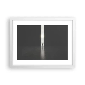 Póster en marco blanco - Un paso hacia un futuro brillante - 40x30 cm