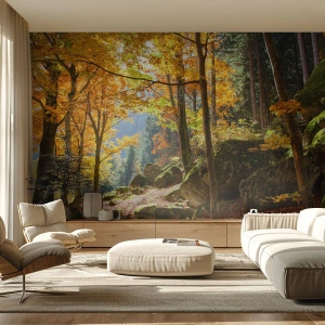 Fotomural Premium Canvas - Tiempo de descanso - Paisaje, Bosque, Naturaleza - 350x256 cm