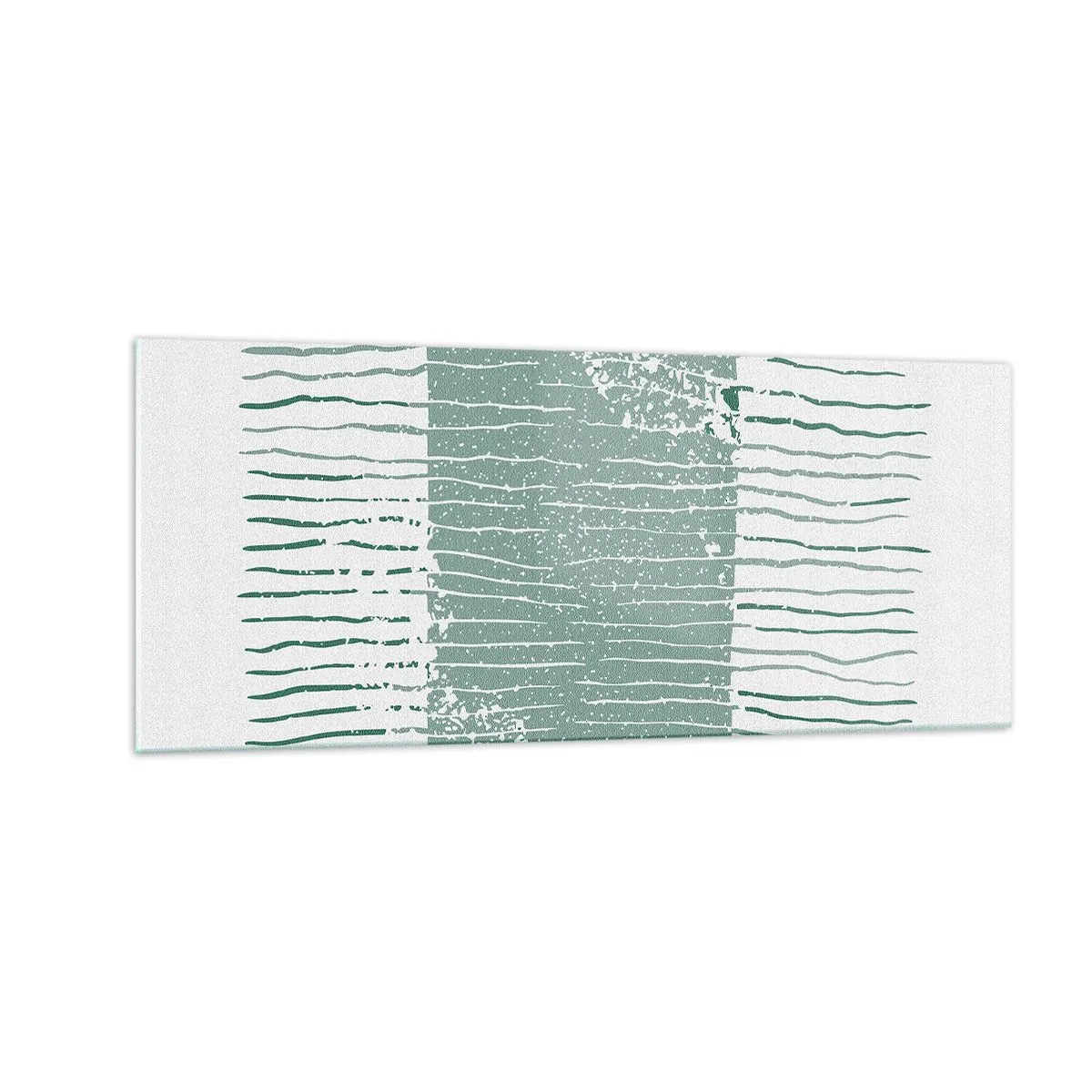 Cuadro sobre vidrio - Impresiones sobre Vidrio - Abstracción marina - 100x40 cm