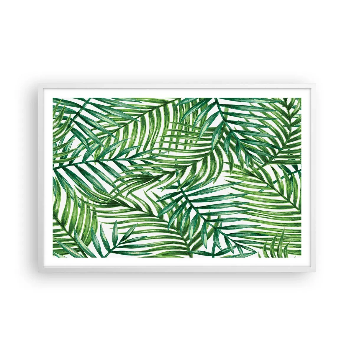 Póster en marco blanco - Bajo el verde - 91x61 cm