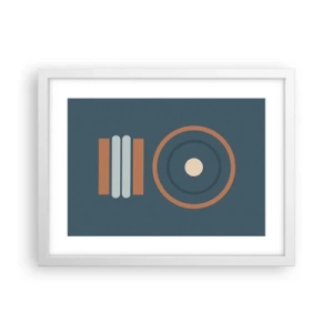 Póster en marco blanco - La esencia de las cosas - 40x30 cm