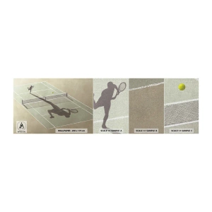 Muestra de fotomural Premium Canvas - Véncete a ti mismo - Tenis, Tribunales, Deporte - 100x30 cm