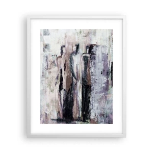 Póster en marco blanco - El trío misterioso - 40x50 cm