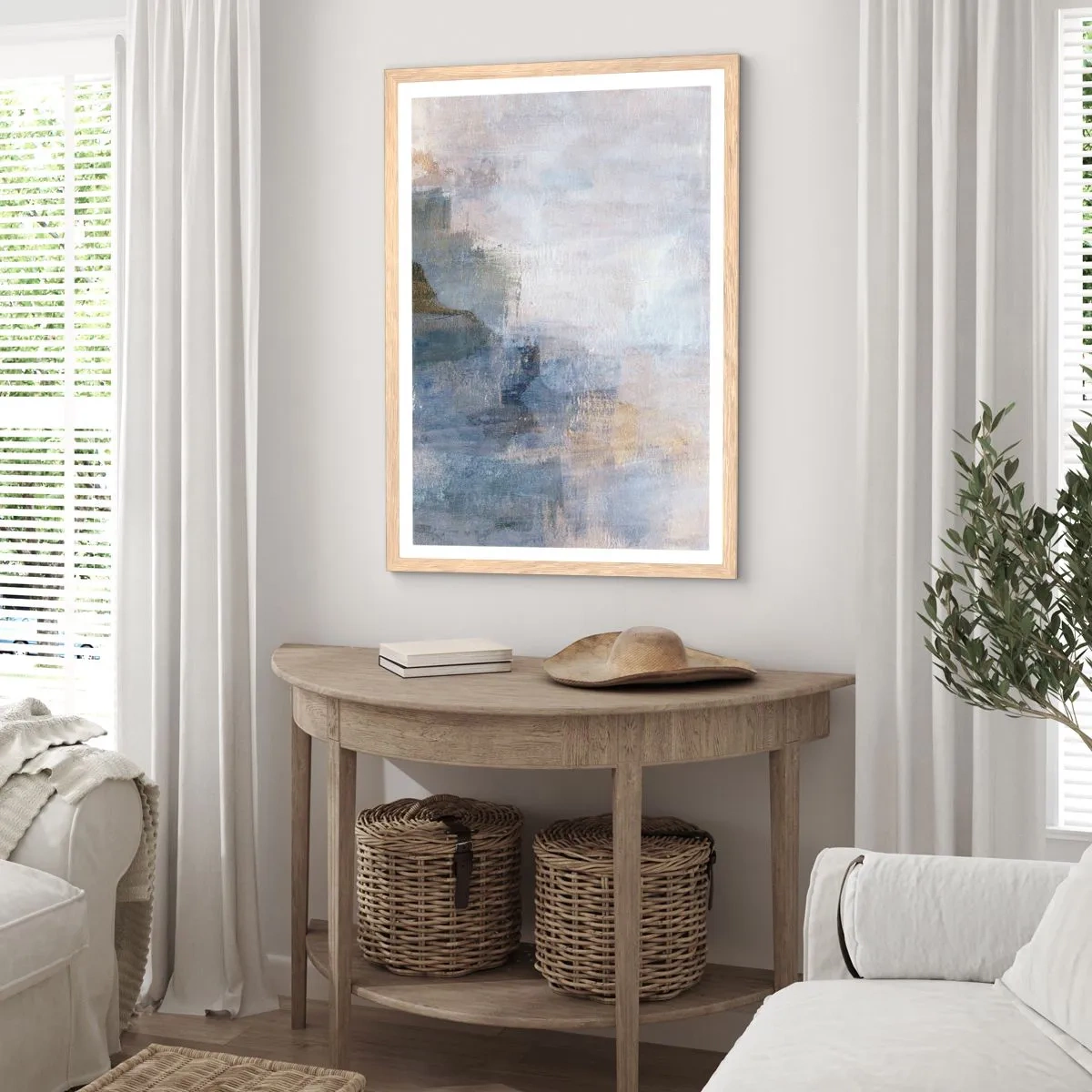 Póster en marco roble claro - Tonos de color - 61x91 cm