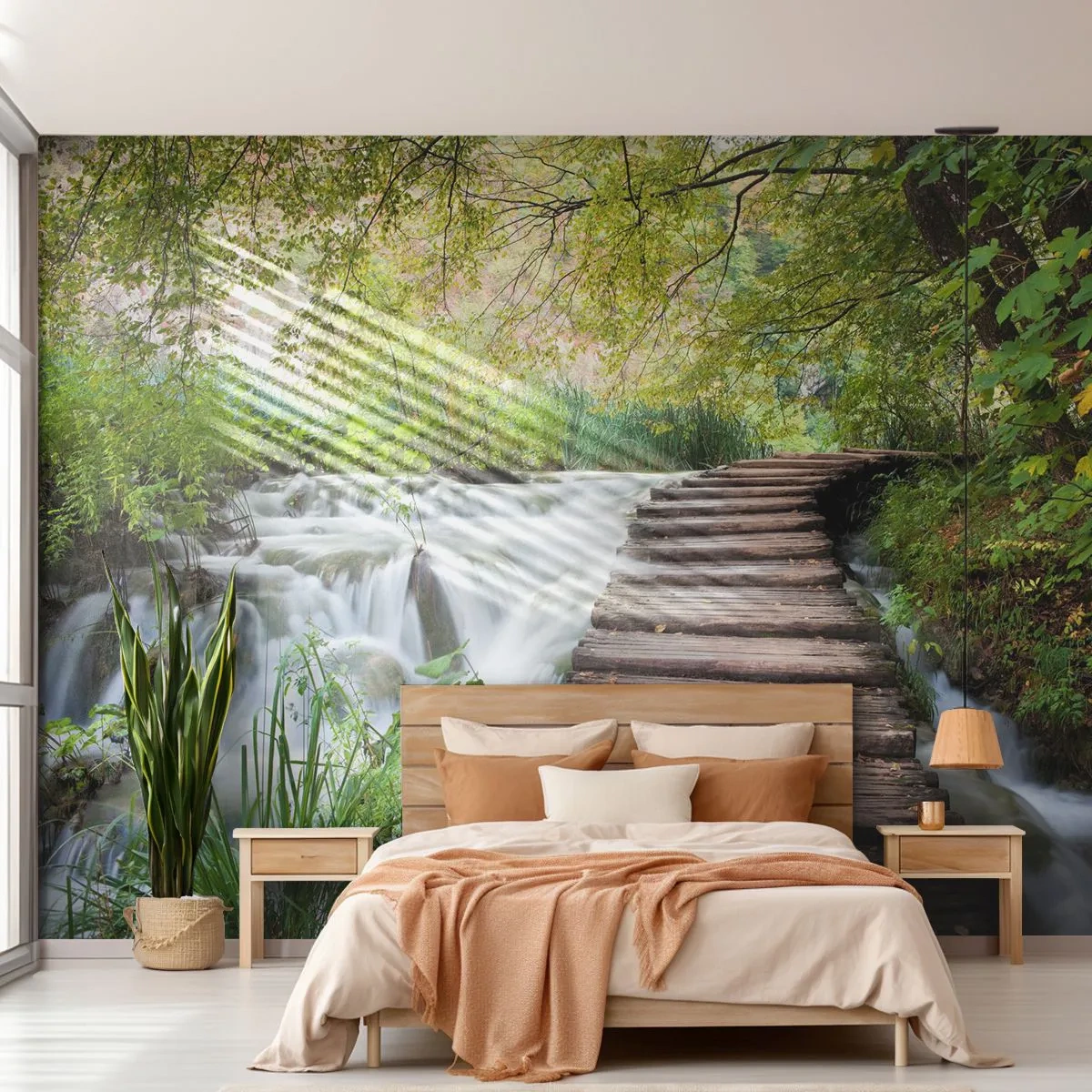 Fotomural Premium Canvas - No es agua silenciosa en absoluto - Paisaje, Croacia, Naturaleza - 200x140 cm